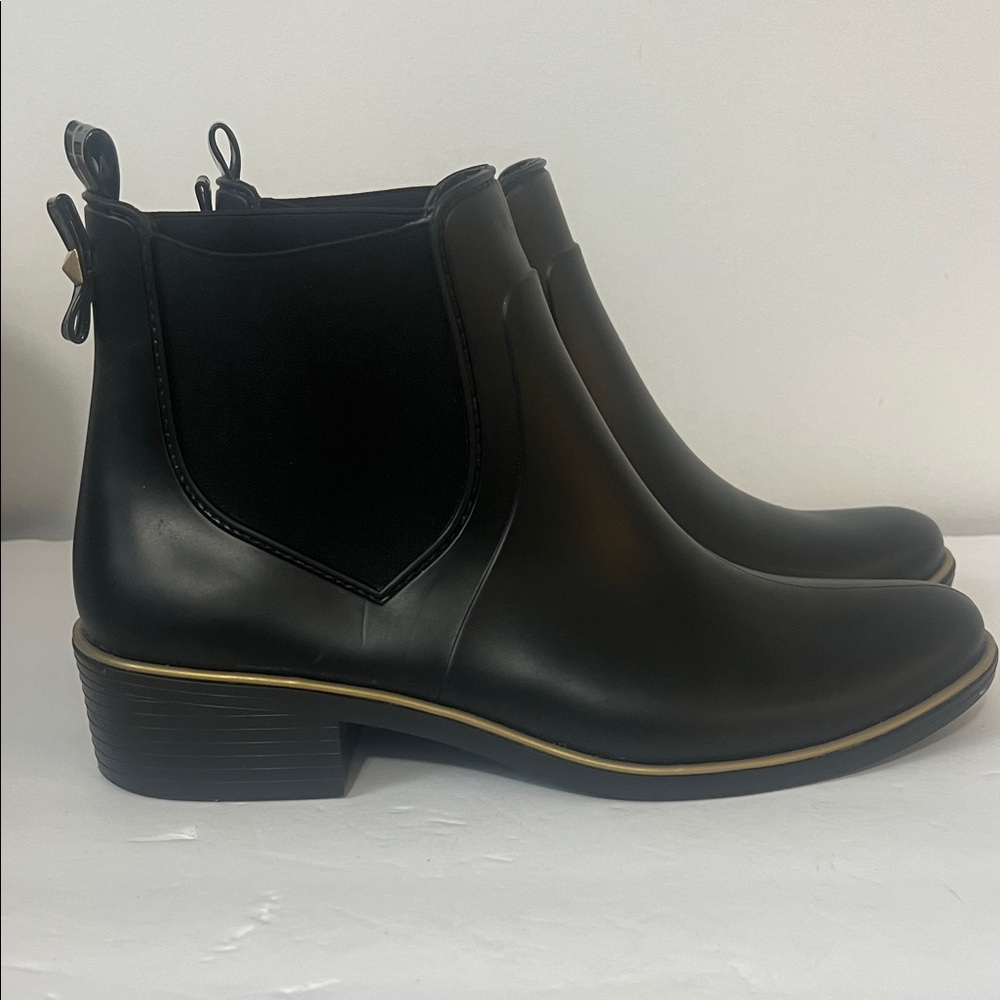 Kate spade Rain Black Ankle Boots sz 10
